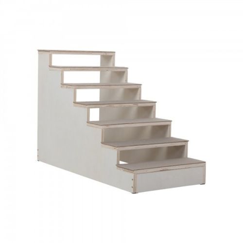 7-Tier Pet Stair, Portable Pet Ramp, Pet Furniture Dog Ladder with Felt Pad, Non-Slip Mat for Couch, Sofa, High Bed, Natural 7-Tier Pet Stair, Portable Pet Ramp, Pet Furniture Dog Ladder with Felt Pad, Non-Slip Mat for Couch, Sofa, High Bed, Natural